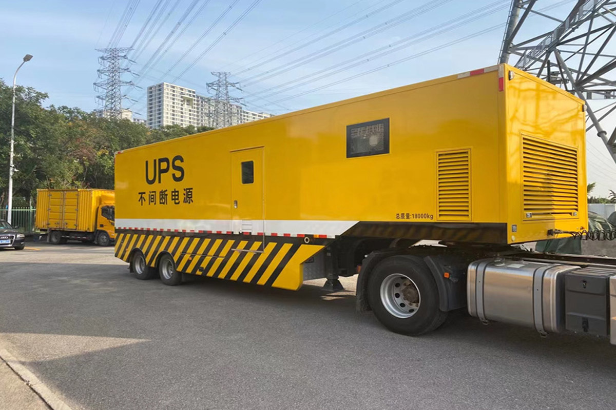 阜新发电机租赁施工现场